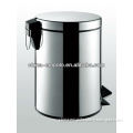 Large Galvanized Steel Trash Can Metal Waste Paper Basket From EMPOLO 7012-05